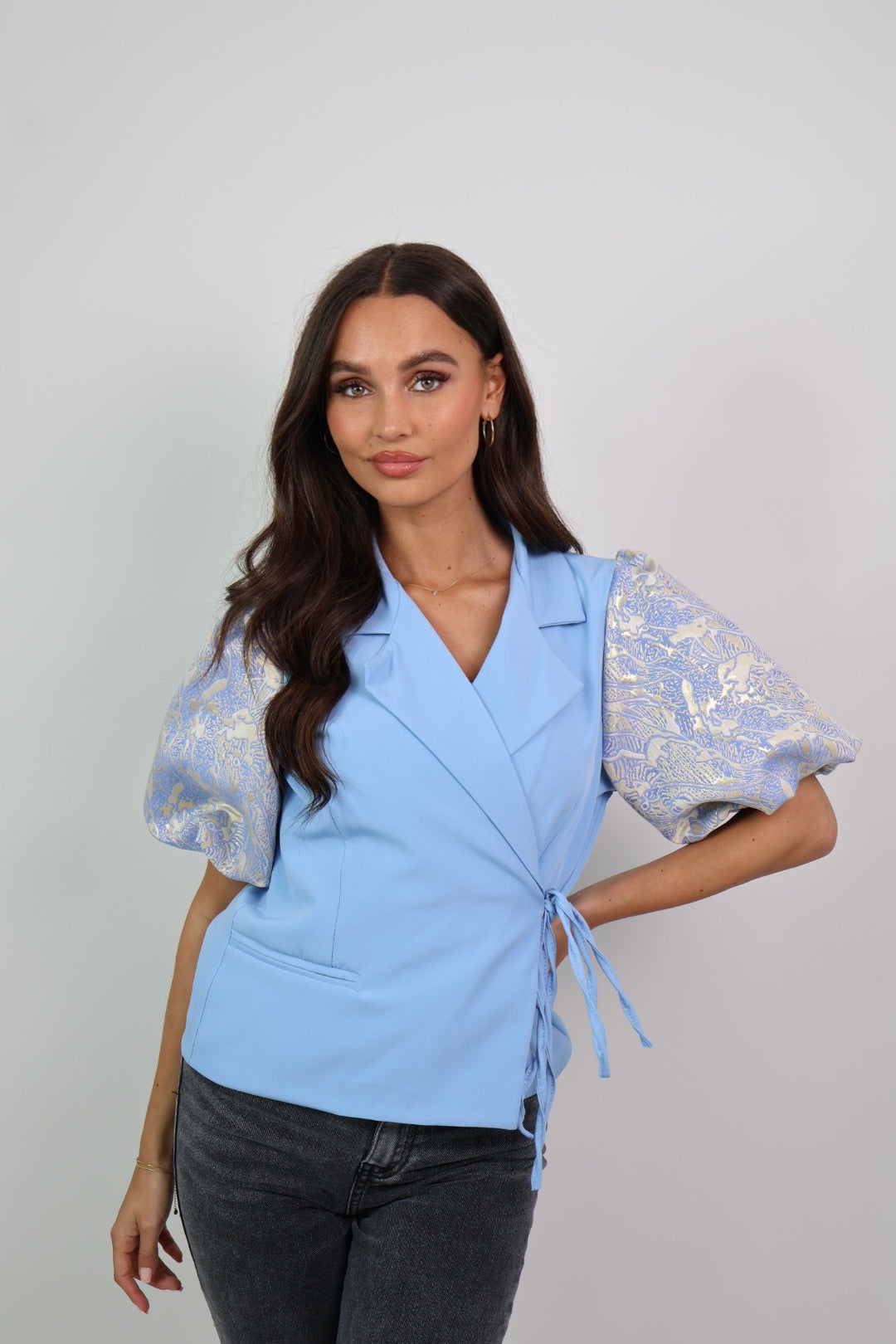 Kelly blazer met korte mouwen