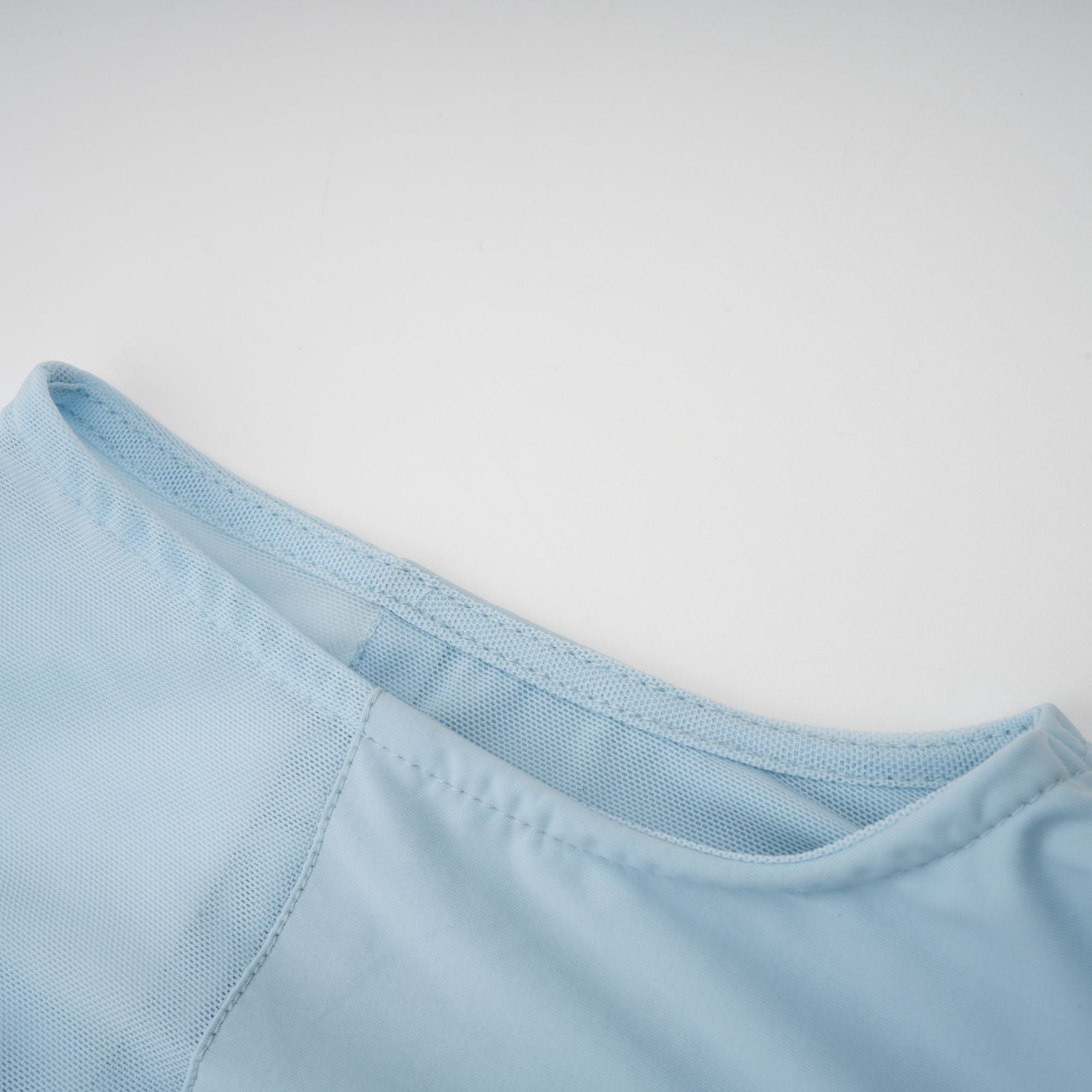 Catherine asymmetrische geplooide maxi-jurk in babyblauw