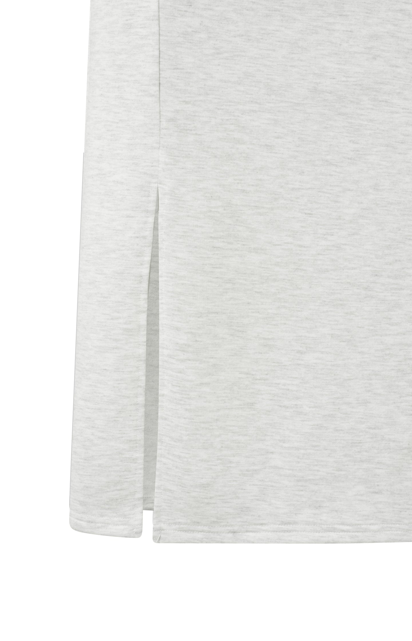Midi-rok met split en strikdetail